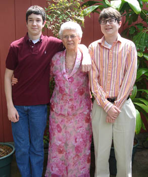 photo: martha with grandkids